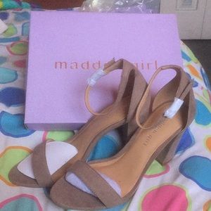 Madden Girl taupe heels